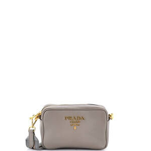 Prada Double Zip Camera Bag Vitello Daino